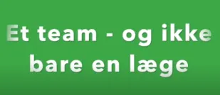 Lille film - hos os møder du flere faggrupper, og speciallægen er aldrig langt væk